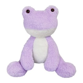 Doindute Light Purple Frog Plush Stuffed Animal, Cute Furry Frog Toy, Soft Cuddly Plushie Hugger Toy for Boys Girls, Gifts for Kids or Girlfriend, 12"