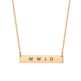 ZKXXJ Stainless Steel WWJD & HWLF Necklaces for Women - What Would Jesus Do ? He Would Love First - Inspirational Religious Reminder Jewelry for Her, Set or Single