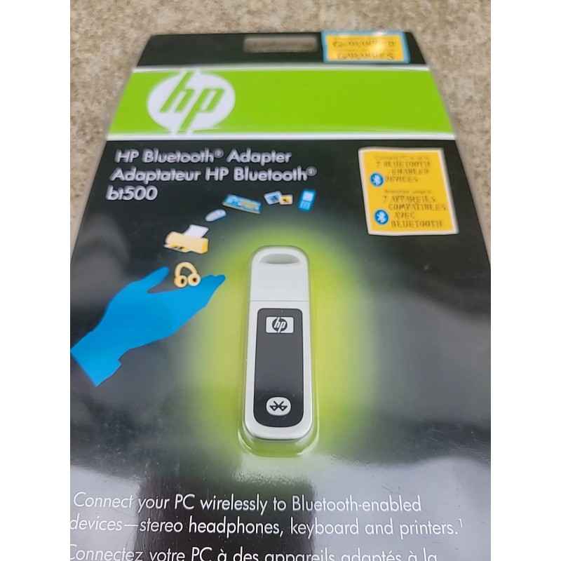 HP Bluetooth USB 2.0 Wireless Adapter BT500, Wireless Print, Transfer