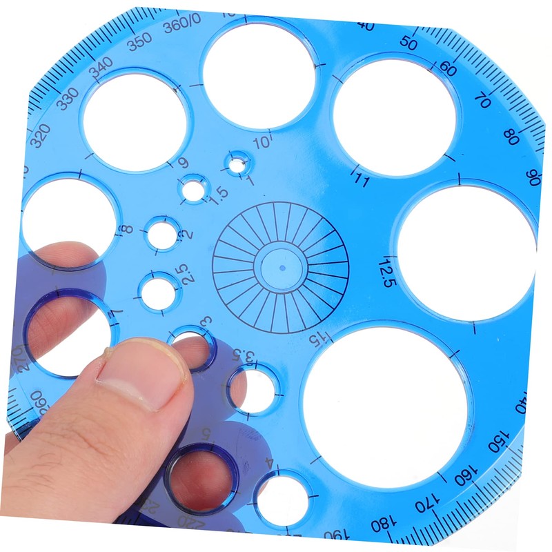 Operitacx 10 Pieces Practical Protractor Tool Round School Classroom Protractor