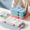 TOUWMX Bento Box Adult, 4 Pack 5 Compartments Meal Prep
