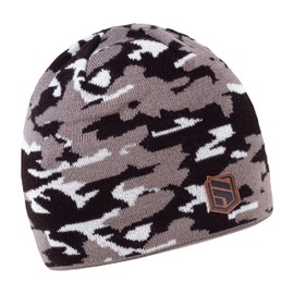 SABBOT Men's Outdoor Hat, Warm Cap, Fleece Lining, Gifts for Men, Winter Hat, Knitting Pattern, beige