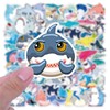 Generic 50Pcs Cool Waterproof Shark Stickers for Kids, Vinyl Decals