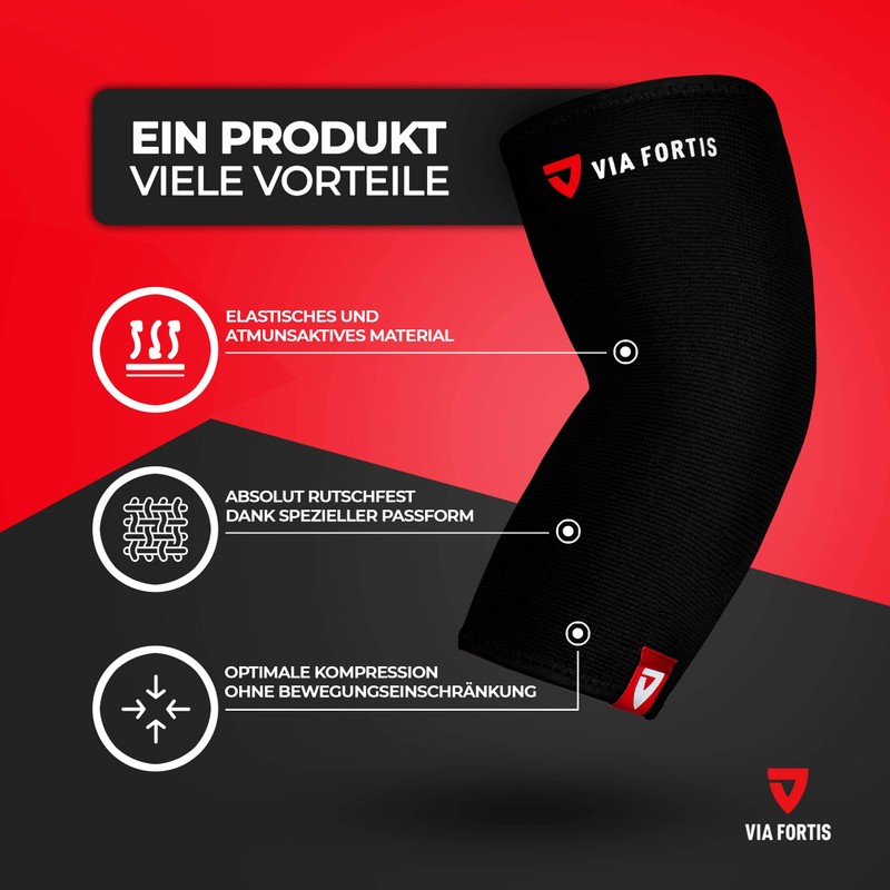 VIA FORTIS® Elbow Support - Supports Elbow Joint & Muscles