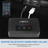 ELASO Bluetooth 5.0 Transmitter Receiver HiFi Wireless 3.5mm AUX NFC