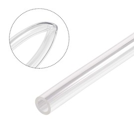 sourcing map PVC Clear Vinyl Tubing, 10mm(3/8") x 13mm(1/2") Plastic Tube Flexible Water Pipe 3.3ft