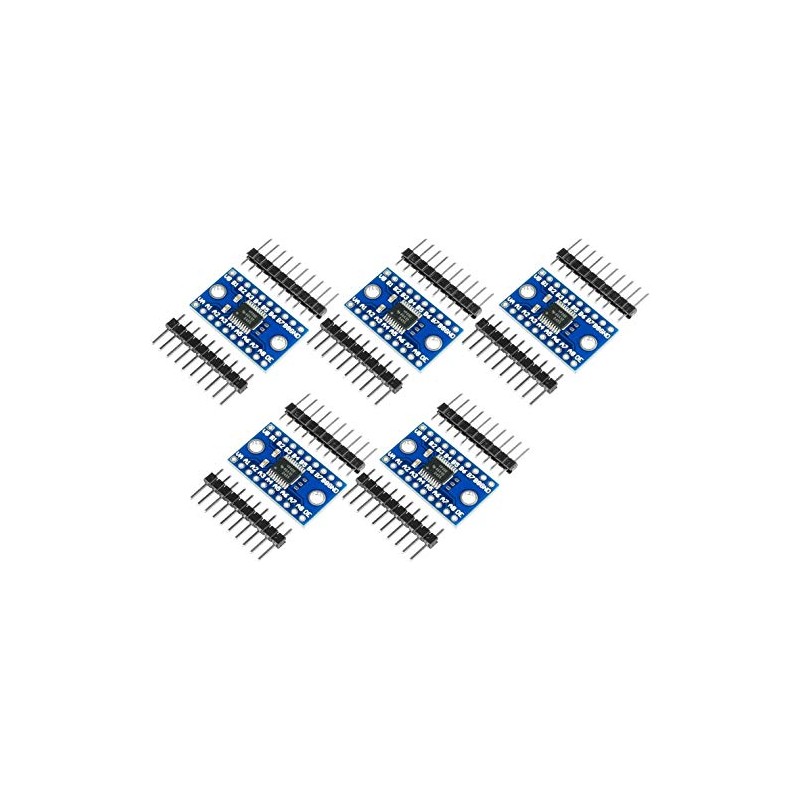 TECNOIOT 5pcs 8 Channels Bi-Directional Bidirectional Logic Module TXS0108E Converter