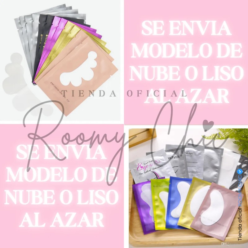 50 Pares Parches 50 Cepillos Glitter 100 Microbrush Pestañas