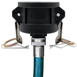 BITOTU 2pcs Fittings Adapter for IBC Tote Tank 275 330 Gallon Garden Hose Camlock 2 inch to 3/4 inch