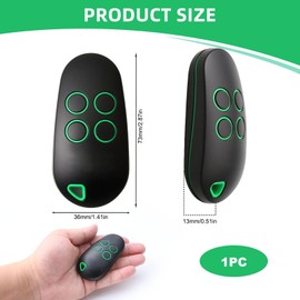 Garage Door Electric Gate Remote Control Fob 433.92 868.35 MHz Gate Opener Handheld Transmitter Universal Dual Frequency Wireless Copy Remote Compatible with TOPD-4REN 806TS-0290 Models