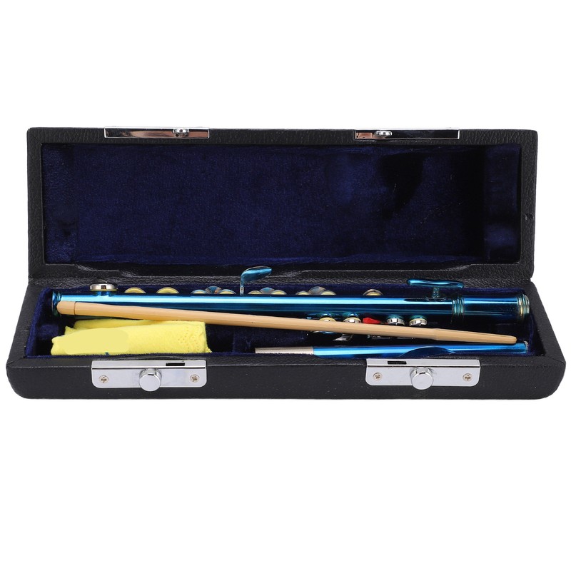 Piccolo Flute Cupronickel Blue +E Key French 6 Holes Piccolos