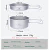 Boundless Voyage Titanium Pot Pan Set Camping Pot with Foldable