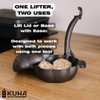 KUHA 5 Inch Cast Iron Garlic Roaster for Oven, Grill