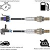 Dropwater 1 Pair Front and Rear O2 Sensors Replacement for