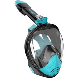 G2RISE SN01 Full Face Snorkel Mask with Detachable Snorkeling Mount, Anti-Fog and Foldable Design for Adults Kids