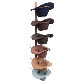 Cowboy Hat Rack For Wall Holds Up To 6 Hats,Hanging Cowboy Hat Holder With Metal Rack,Western Hat Rack,Cowboy Hat Holder for Wall,Cowboy Hat Wall Mount,Cowboy Hat Racks,Hat Organizer