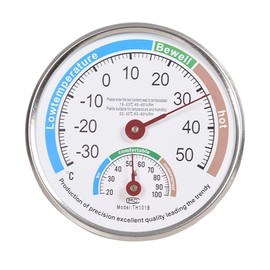 Vosarea Analog Thermometer Hygrometer Multiple use high Precision Pointer hygrothermograph for Indoor Outdoor (White)