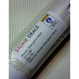 Stone Deals Mosaic Mesh for Back Mounted Tile 48" x 12" (10 Sheets - 40 Square Feet) Non Sticky