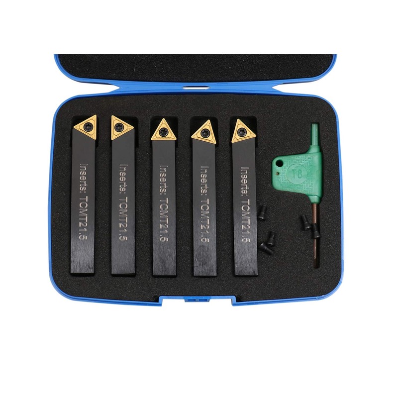 Accusize Industrial Tools 3/8 inch 5 pc Indexable Turning Tool