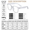 AEZUNI Oversize Square Reading Glasses for Women Oversized Trendy Large