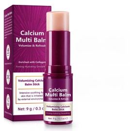 QYQIZWIA Calcium Multi Balm Stick for Anti-Wrinkles/Aging/Sagging, Hydating & Lifting, Korean-SkinCare Multi Balm Enriched with Calcium & Collagen for Lip, Eyes, Neck, Face | 9g