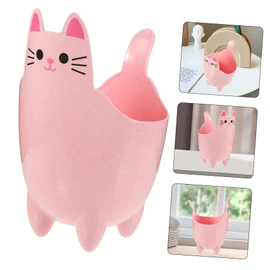 Alipis Compact Desk Trash Can Cat Design Bin for Dorm Mini Trash Bin for Boys and Girls