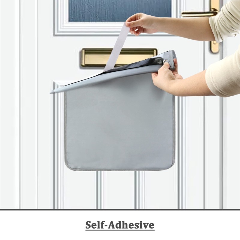 Mail Slot Catcher for Door Mail Slot, Grey Mail Catcher