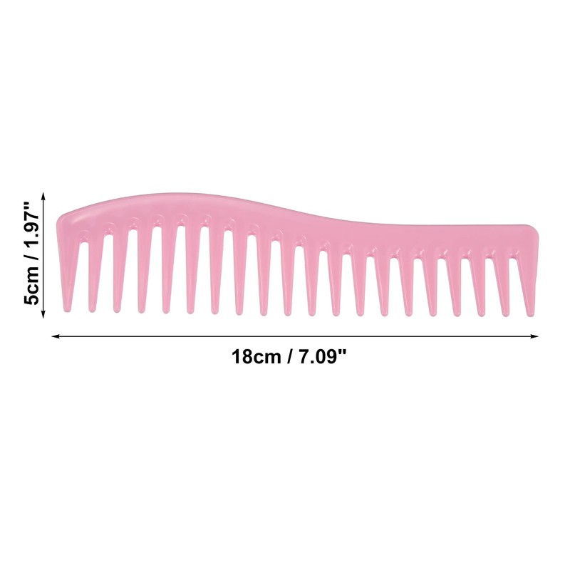 VOCOSTE Wide Tooth Hair Comb Multi-Purpose Tangle Free Plastic Cherry