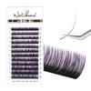 NATUHANA Colored Volume Eyelash Extensions 0.07mm C Curl 8-14mm Mixed