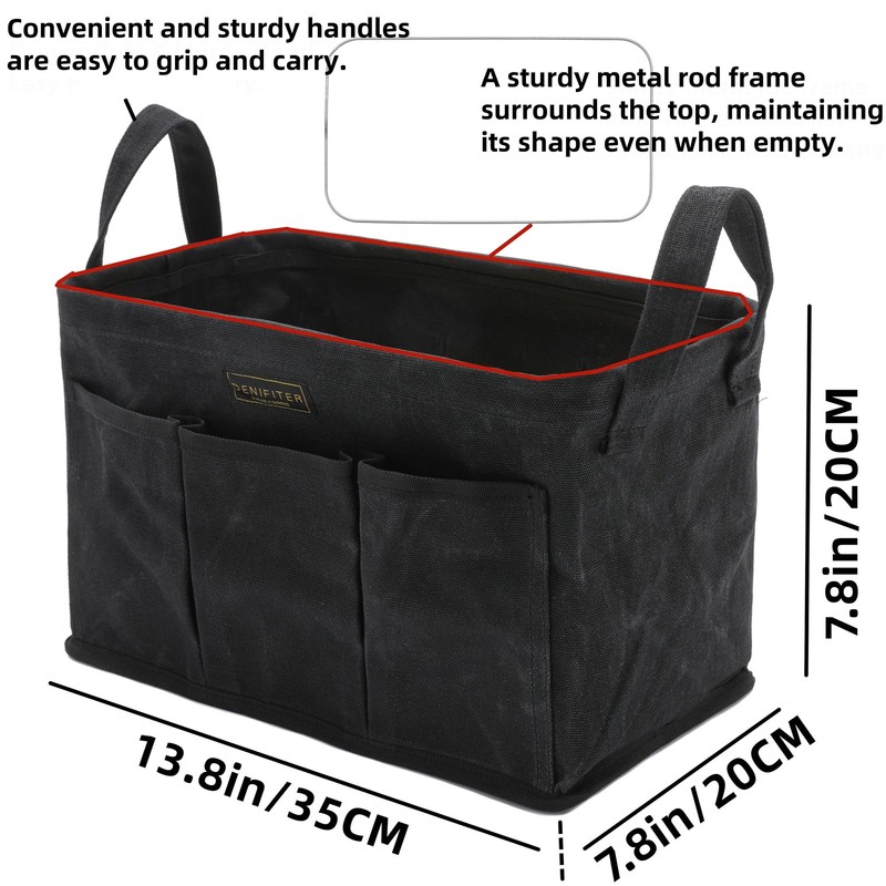Storage Tool Case, 13.8 x 7.8 x 7.8 Inches, Rectangular