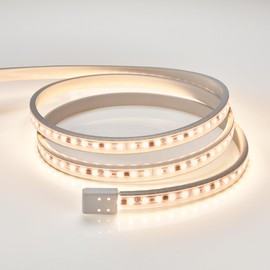 Maxxima 48 in. Hardwired LED Under Cabinet Strip Light, 1840 Lumens, 3000K Warm White, Kitchen and Living Room 120V White Cove Lighting, No Power Supply Needed