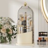 STARRY G Cosmetic Organiser Bucket with Visible Cover, 360° Rotating