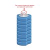 ChuangChi 24 PCS Disposable Toilet Brush Replacement Head, Disposable toilet