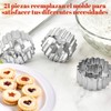 GeorgeX Moldes de Galletas, Juego de 24 Cortadores de Galletas
