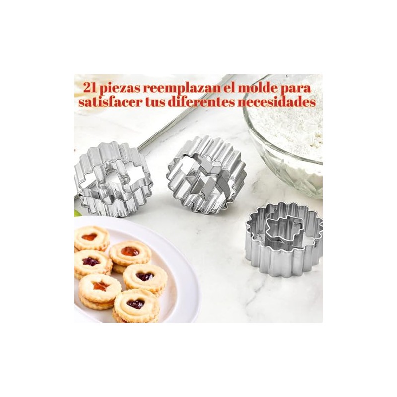 GeorgeX Moldes de Galletas, Juego de 24 Cortadores de Galletas