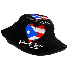 AKMCBSH Puerto Rico Bucket Hat - Lightweight Packable Stylish Sun Hat for Men Women Perfect for Outdoor Activities and Fashion