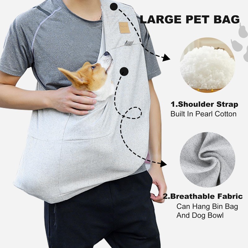 PETCUTE Dog Bag for Small Dogs up to 6 kg,
