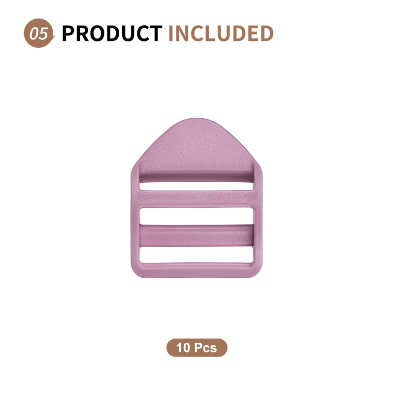 SUIKIHUM 10 Pack Plastic Ladder Slider, 1 Inch(25mm) Backpack Buckle
