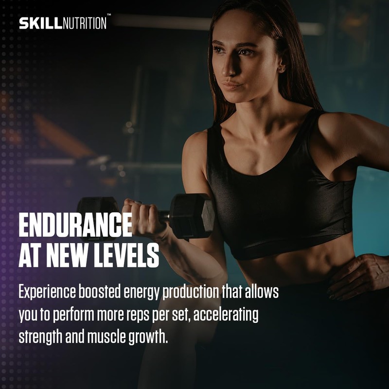 Skill Nutrition Creatine Unflavoured - 500 g | Micronized Creatine