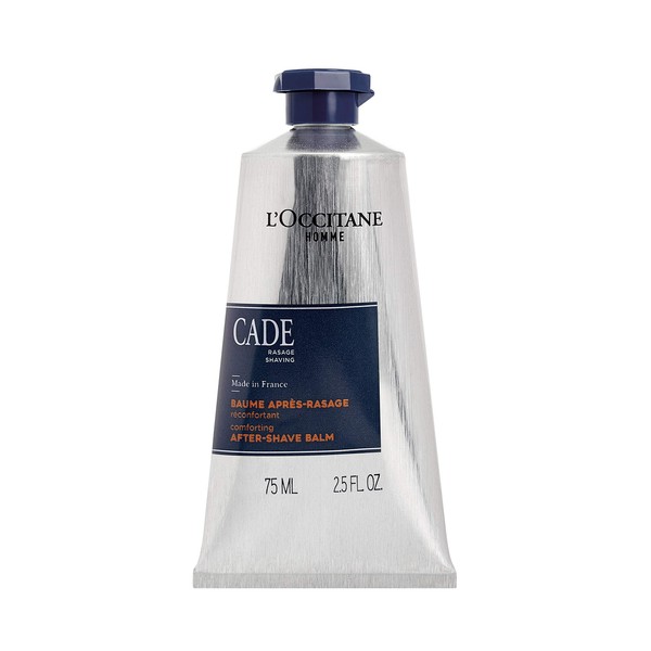 L'Occitane Soothing Cade After Shave Balm, 2.5 Fl Oz: Hydrating, Soothe After Shave, Reduce feelings of irritation, With Shea Butter, Woodsy Scent
