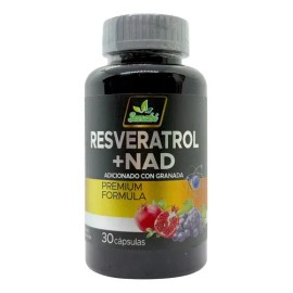 Suplemento Nutritional Resveratrol NAD 30 Cápsulas Sanabi Antioxidantes                                                                               