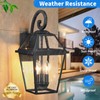 SNRU Large Dusk to Dawn Outdoor Wall Light 3-Light, 18"