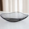 Modern Point Steel Basket (31x6.5cm) (Black) steel basket 16ea