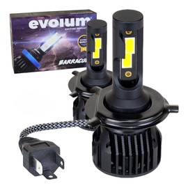 kit focos led 11000 lumenes barracuda luz blanca automotriz ip67 todas las medidas auto faros delanteros principal (H4)