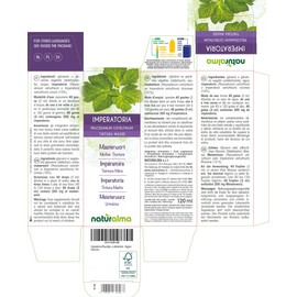 Meisterwurz (Peucedanum ostruthium or Imperatoria ostruthium) Rhizomes Alcohol-free Mother Tincture Naturalma - Liquid Extract Drops 120 ml - Dietary Supplement - Vegan