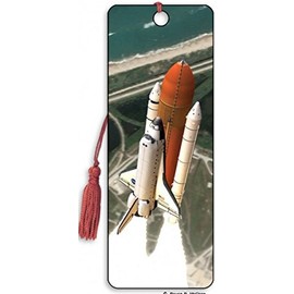 3D Space Shuttle "Blast Off" Bookmark - by Artgame