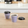 Restaurantware 8 Ounce Disposable Coffee Cups with Lids, 20 Hot