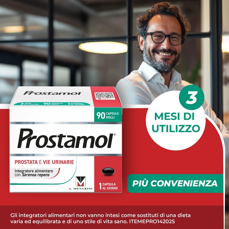 Prostamol 90 Capsule Molli - Integratore Alimentare a base di