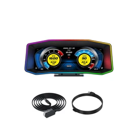 Snblzhef P4 OBD+GPS HUD Smart Multi-Function 6.2 Inch LCD Screen Slope Meter, Turbine, Accelerometer Head Up Display