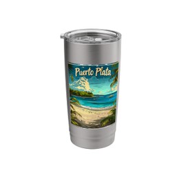 Puerto Plata Tropical Beach Escape Stainless Steel Insulated Tumbler